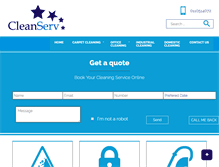 Tablet Screenshot of cleanserv.co.za